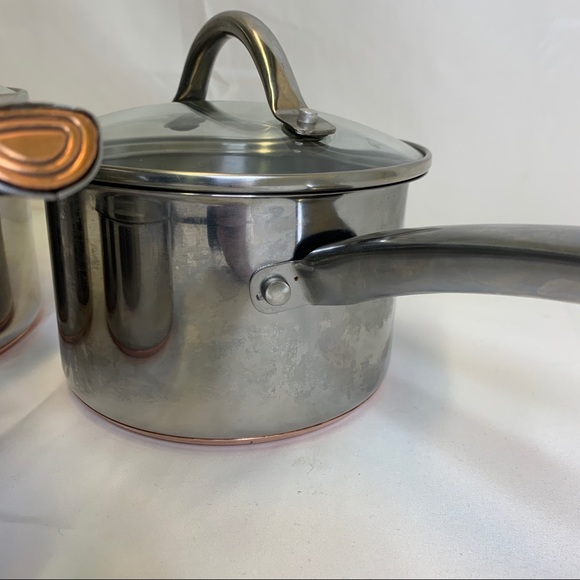 Farberware Copper Clad Bottom Sauce Pots With Lids - Picture 3 of 10